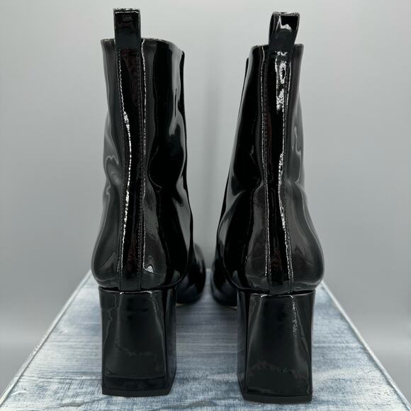 NEW Good American Women’s Square Toe Booties Black Size 11 - Picture 4 of 10